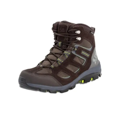 JACK WOLFSKIN Альпинистские и туристические ботинки MID Топ Темно-коричневый Мужской