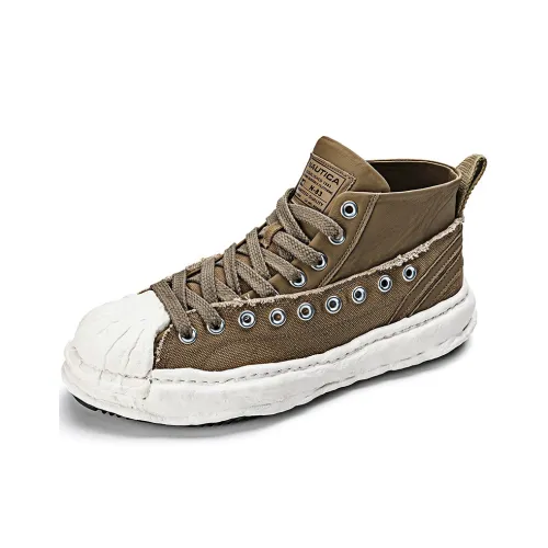 NAUTICA Скейтборд Кроссовки High Top Молочно-чайный Бежевый Мужской