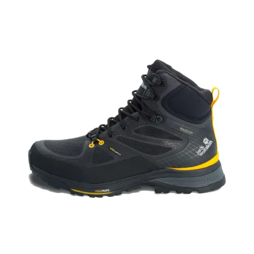 JACK WOLFSKIN Альпинистские и туристические ботинки MID Топ Черный мужской
