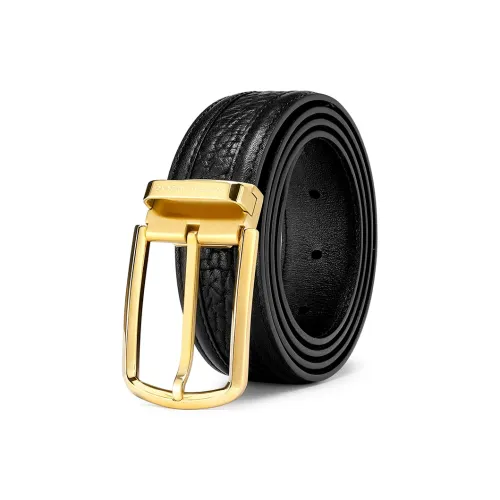 Roberta Di Camerino Ремни из коровьей кожи Мужской Черный 3,4CM