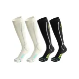 Black+White Professional Ski Socks [2-Pack]  
Черный+Белый Профессиональные лыжные носки [2 упаковки]