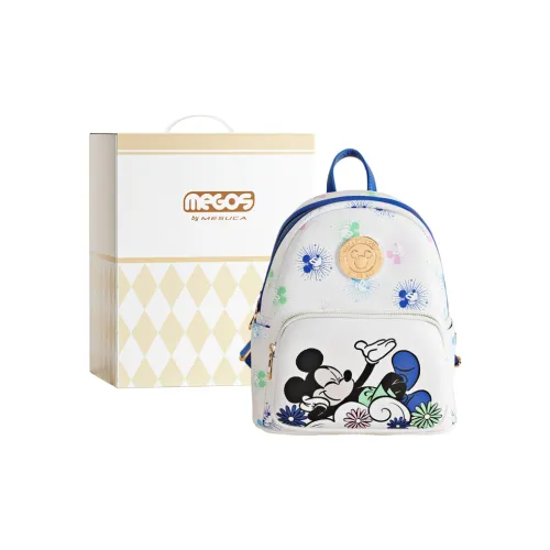 MESUCA Disney Collection Синтетическая кожа Рюкзак Стандартный Унисекс Белый Синий