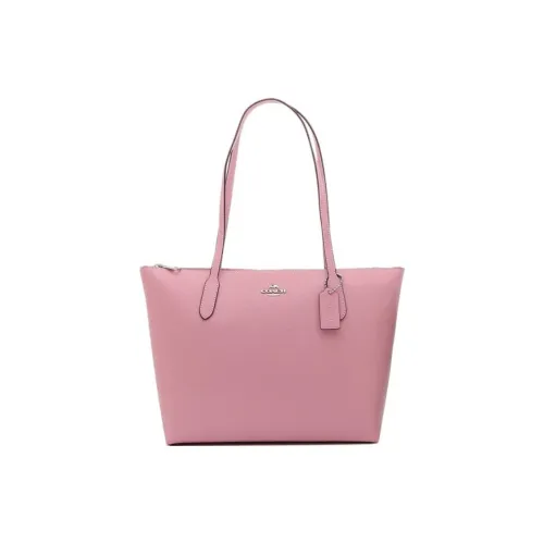 COACH Кожа Тоут Сумка Сумка для покупок Сумка Сумка через плечо Большая Женская Розовая