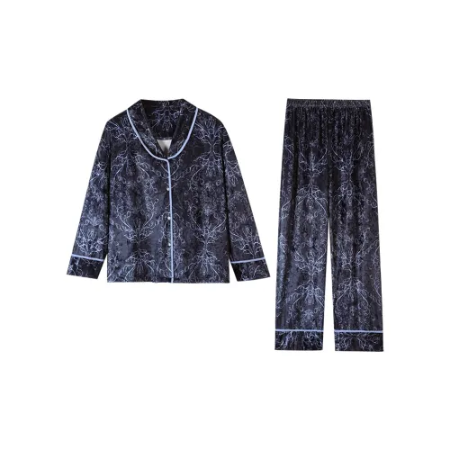 Kerener Pajama Комплект Женский Темно-Синий