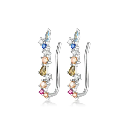 BLESSED BULLET S925 Серебряные Серьги-гвоздики из стерлингового серебра Женские