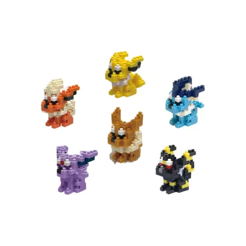 POKEMON Eevee и его друг Конструкторы Слепые коробки Один Mystery Коробка Целая коробка 6 шт