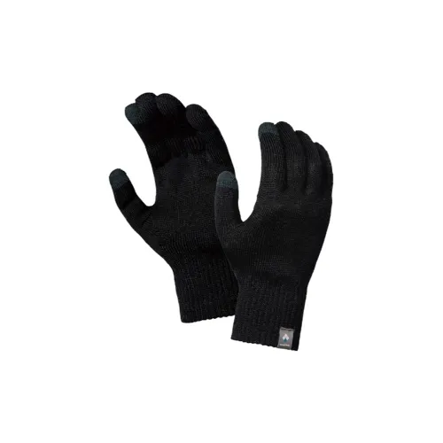 MONTBELL Sheep Wool Polyester Acrylic Elastane Knitted Gloves Unisex Black Red Blue MONTBELL Овечья шерсть Полиэстер Акрил Эластан Вязаные перчатки Унисекс Черный Красный Синий