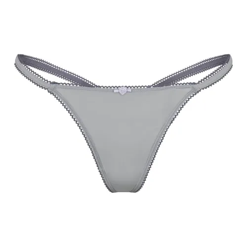 SKIMS FW24 Подходит всем PICOT Комбинированный STRING Стринг Нижнее белье Женское 1 упаковка Тихоокеанский Тихоокеанский Цвет