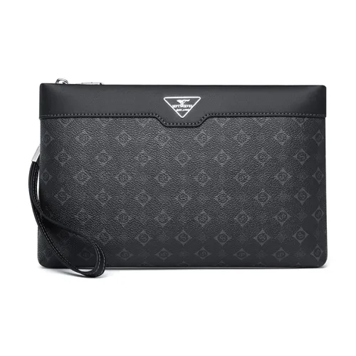 SEPTWOLVES Клатч из искусственной кожи стандартный унисекс черный