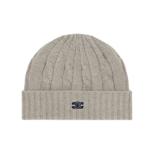 CELINE Кашемир Шапки-бини Мужской Серый