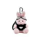 Розовый кролик - черное сердце свитер