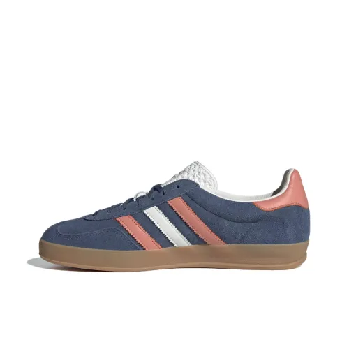 Adidas Originals Gazelle Abrasion Resistant Низкие Кроссовки для скейтбординга Унисекс Синие Розовые