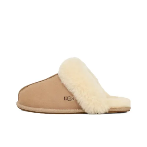 UGG Scuffette II Резиновая подошва устойчивая к истиранию домашние тапочки женские цвет умбра