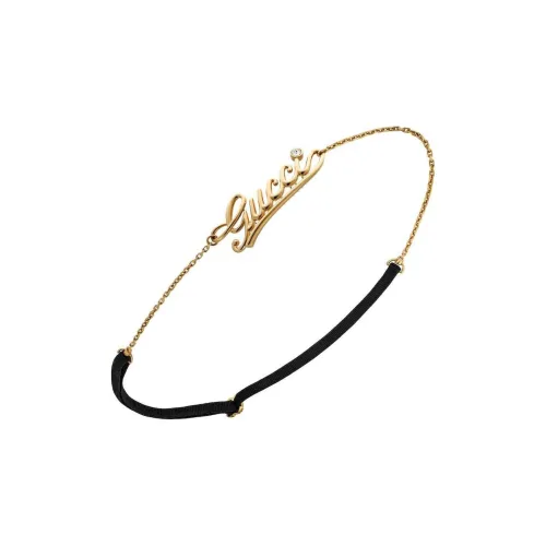 GUCCI Хлопковая ткань Кристалл Металл Резинки для волос Женские Черный Золото