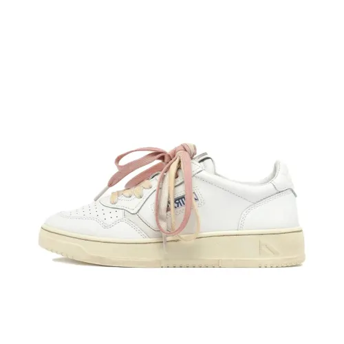 AUTRY Medalist противоскользящие амортизаторы Slip Resistant Low Топ Кроссовки для скейтбординга Женские Белые Розовые