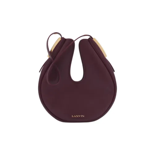 Lanvin Сумка через плечо из телячьей кожи сумка на плечо женская бордово-красная