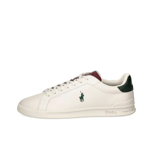 Polo Ralph Lauren Heritage Court II Low Топ Скейтборд Кроссовки Мужские Белые