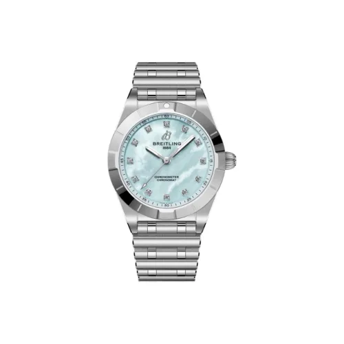 Breitling Кварцевый механизм Женские часы из коллекции Mechanical Chronograph, 28 мм, синий