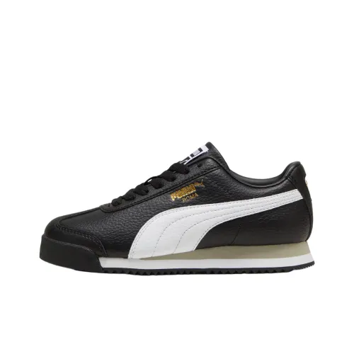 PUMA Roma 24 Anti KICK Амортизация Низкий Топ Детские Лайфстайл Обувь Черный Подростки