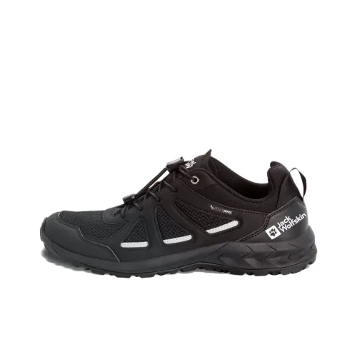 JACK WOLFSKIN Альпинистские и туристические ботинки, низкий верх, черный, мужской