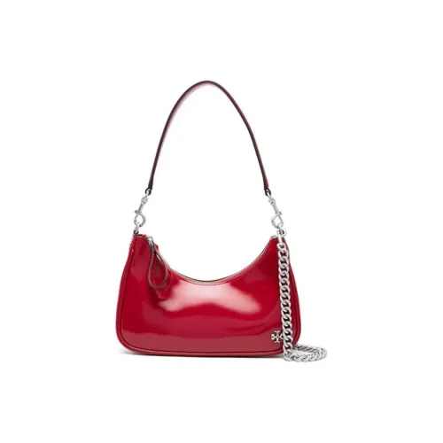 TORY BURCH Лакированная кожа Телячья кожа Портативный Сумка через плечо Сумка на плечо Маленькая Женская Красная