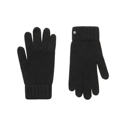 HERMES Кашемир Вязаные Перчатки Унисекс Черные