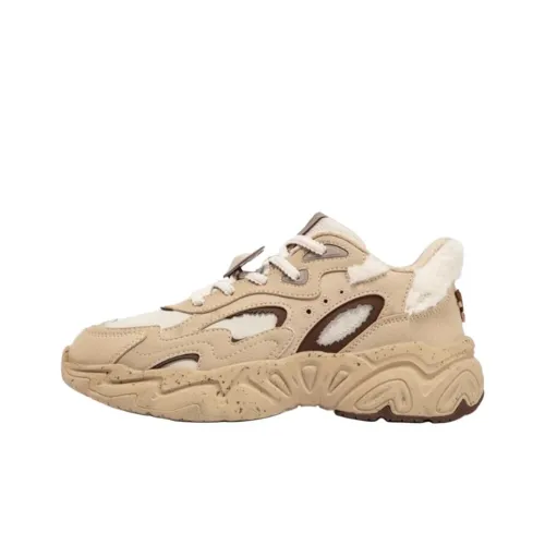 361° Износостойкие Термостойкие Низкие Кроссовки для Бега Женские Хаки