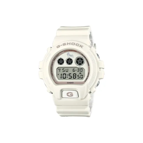 CASIO 6900 Collection Кварцевый механизм Смольный ремешок Часы Мужские Белый циферблат