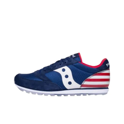 Saucony Jazz Slip-resistant Abrasion-resistant Low-top Беговые кроссовки Женские Blue