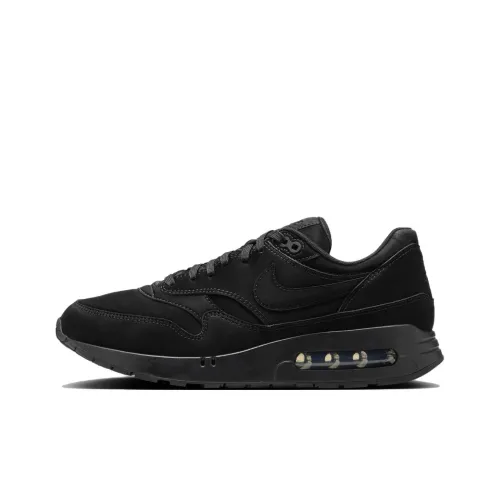 Nike Air Max 1 Low Топ Повседневные Беговые Кроссовки Унисекс Черные