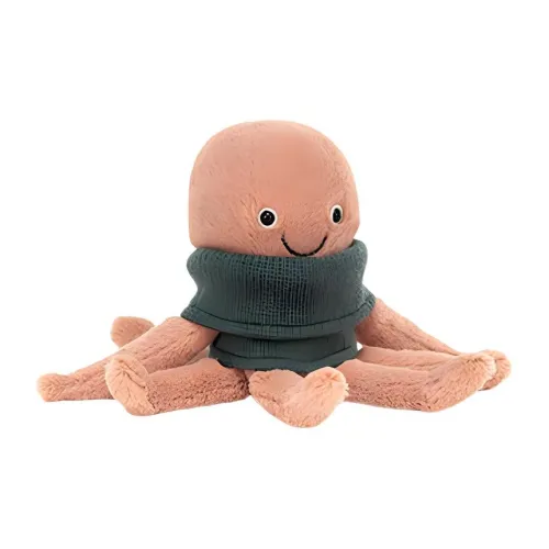JELLYCAT Ocean Series Пуловер с дизайном осьминога плюшевая кукла высота 20 см