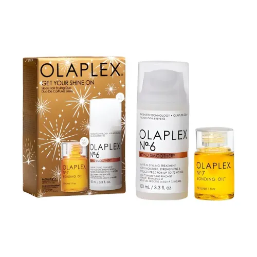 OLAPLEX Рождество Ограниченный Блестящий Волосы Коробка Шампунь и Кондиционер Наборы Уход за волосами Контроль пушистости 30мл+100мл
