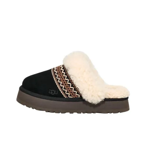 UGG ЭВА Устойчивые к истиранию Домашние тапочки Женские Черные