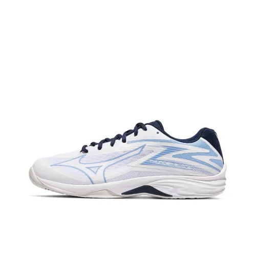 Mizuno Thunder Blade 2 Амортизация Противоскользящее покрытие Низкий топ Беговые кроссовки Унисекс Белый Синий