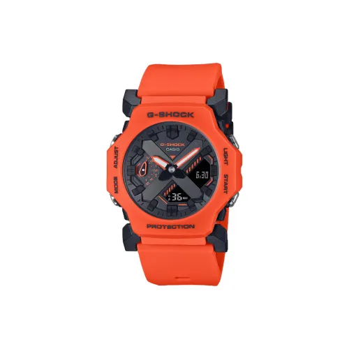 CASIO GA 2300 Collection Кварцевый механизм Смольный ремешок Часы Мужские Черный циферблат