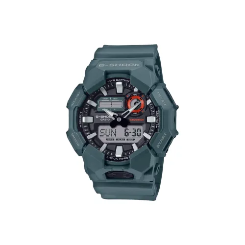 CASIO GA 010 Collection Кварцевый механизм Смольный ремешок Часы Мужские Черный циферблат