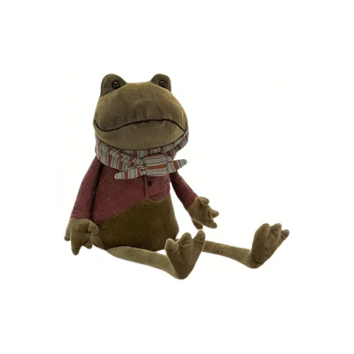 JELLYCAT Amphibian Reptile Collection Плюшевые куклы животных Лягушка сидячая поза 33 см