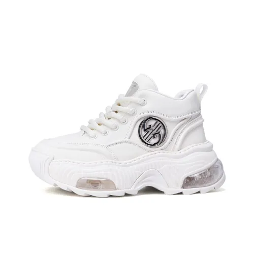 U7 High Топ Толстая подошва Кроссовки Мужские Белые