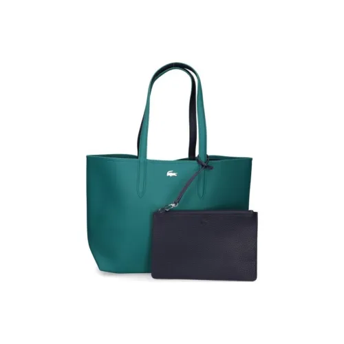 LACOSTE PVC Тоут Сумка Сумка для покупок Сумка Женская Зеленая и Черная