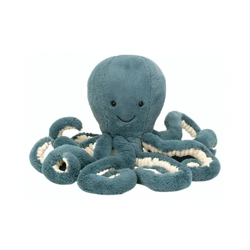 JELLYCAT Ocean Series Животные Шторм Осьминог Синий Куклы Плюшевая кукла 23 см Высота
