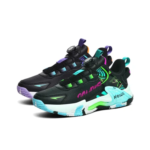 Черный хвост оленя термический амортизирующий против скольжения MID топ баскетбольные кроссовки унисекс