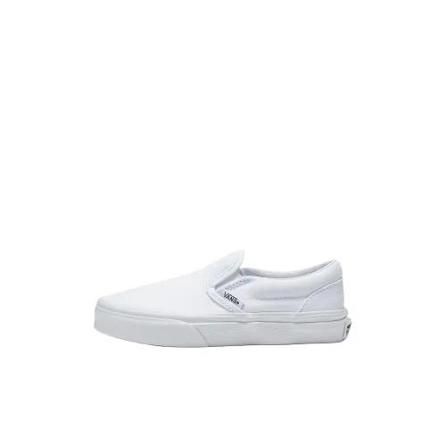 Vans Slip On Series Детские Скейтбординги Низкие Топы Белые Kids