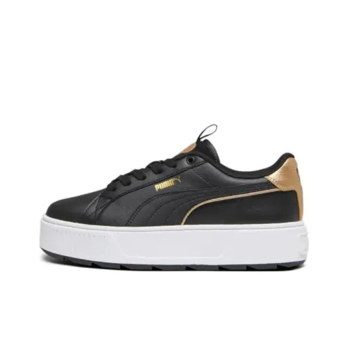 PUMA Low Топ Скейтборд Кроссовки Женские Черный Золото