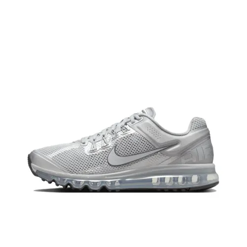Nike Air Max 2013 Амортизация устойчивость к истиранию поддержка низкий топ беговые кроссовки унисекс серебряный