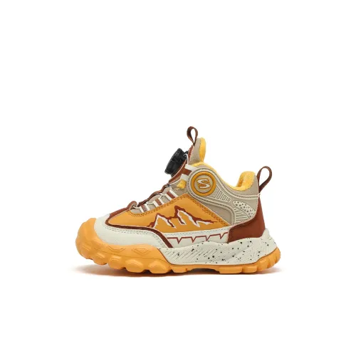 SNOOPY Slip-resistant амортизаторы с устойчивостью к истиранию Детские беговые кроссовки Желтый Коричневый Детский