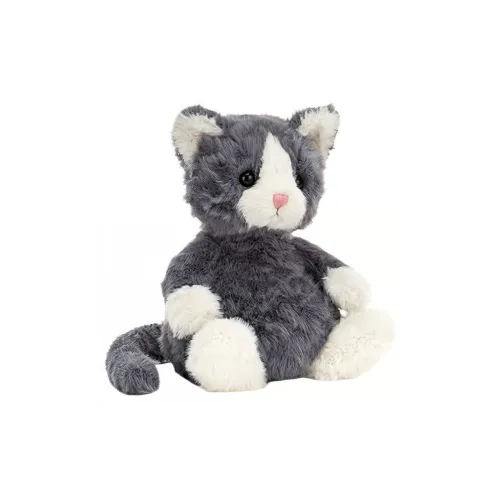 JELLYCAT Кошка Животные MITTEN Котенок Темно-серый Куклы Плюшевая кукла 19 см Рекомендуемый рост