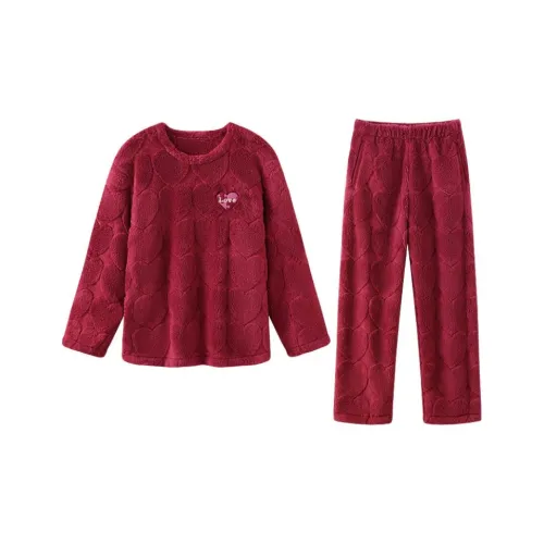 Jingyun Красный Мужской Пижамный Комплект