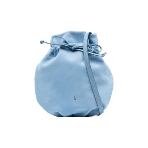 Polo Ralph Lauren Lambskin и Calfskin Сумка через плечо Женская Синяя