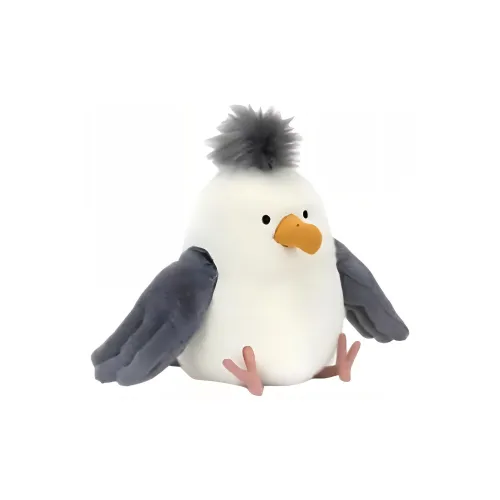 JELLYCAT Коллекция птиц Chalcopyrite Gull Куклы Плюшевая кукла 25 см Высота