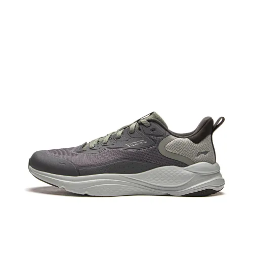 LINING Liuyun противоскользящий и дышащий низкий топ повседневная беговая обувь для мужчин цвет тауповый